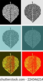 Autumn leaf, vector design element 