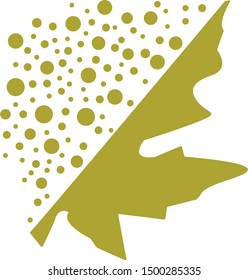 autumn leaf vector graphic abstraction