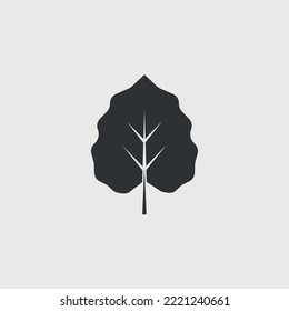 Autumn leaf vector icon autumn weather trees