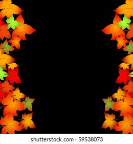 Autumn leaf vector illustration