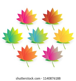 autumn leaf vector illustration background