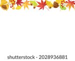 Autumn leaf vector illustration frame