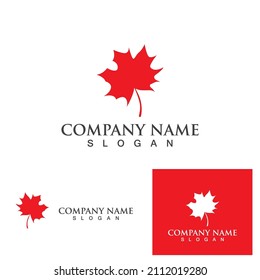 autumn leaf vector logo and symbol