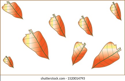 Autumn Leaf Vector Pattern, Beautifully Used As Background Wallpaper