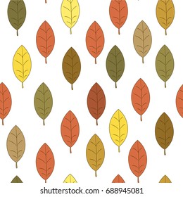 Autumn leaf wallpaper vector illustration