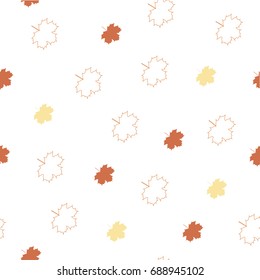 Autumn leaf wallpaper vector illustration