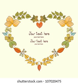 autumn leafs abstract background with place for your text