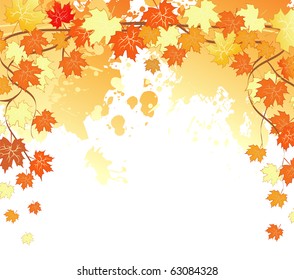 Autumn leafs back