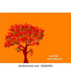Autumn leafs vector illustration