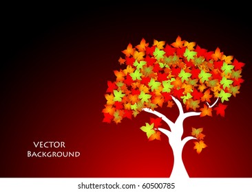 Autumn leafs vector illustration