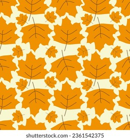 Autumn Leafs vector ilustration seamless patern.Great for textile,fabric,wrapping paper,and any print.