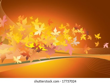 hojas de otoño