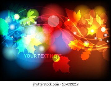 Autumn leaves abstract background.
