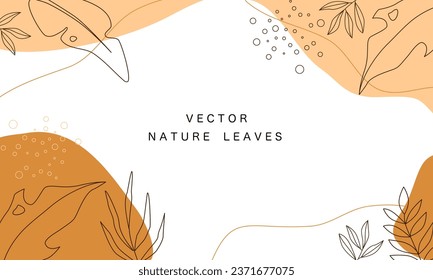 Autumn leaves abstract background. Nature flat design background. Season leaves background.