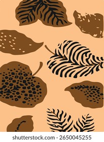 Folhas de outono fundo abstrato, outono, fundos, flor, caindo, padrão floral, ilustração, vetor, folha, arte de linha, abstrato, fundos abstratos, natureza, forma geométrica, botânica, padrão,