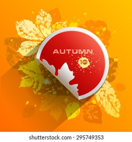 Autumn leaves. Abstract vector background. Eps 10.