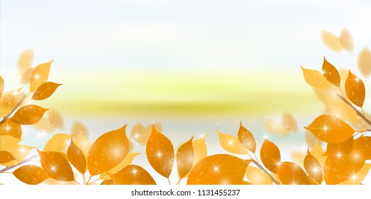 Autumn leaves autumn background