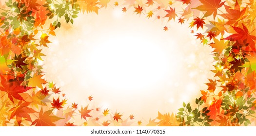 Autumn leaves autumn background