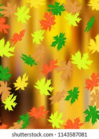 Autumn leaves background