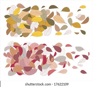 Autumn leaves background