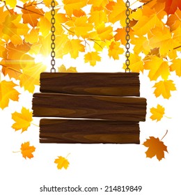 Autumn leaves background