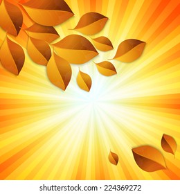 Autumn leaves background