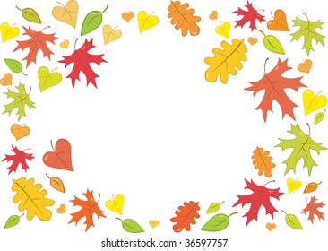 Autumn leaves background