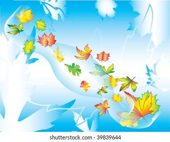 Autumn leaves background