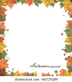 Autumn leaves background