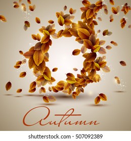 Autumn leaves background