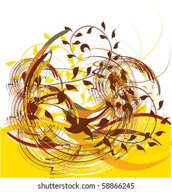 Autumn leaves background