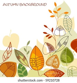 Autumn leaves background