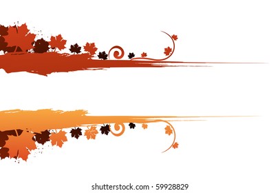 Autumn leaves background