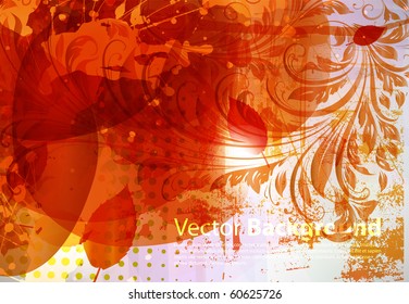 Autumn leaves background