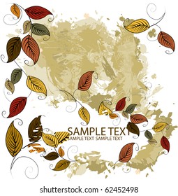 Autumn leaves background