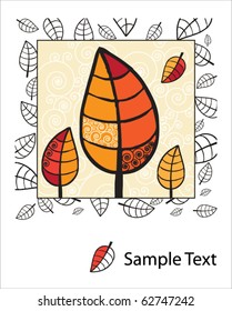 Autumn leaves background