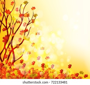 Autumn leaves background