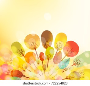 Autumn leaves background
