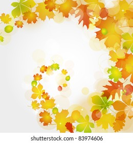 Autumn leaves background