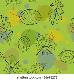 The autumn leaves. Background