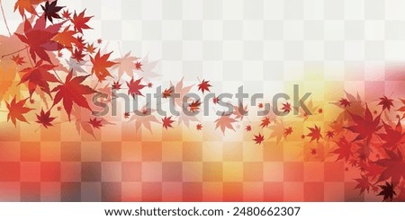 Similar – Image, Stock Photo Autumn leaves in Japan