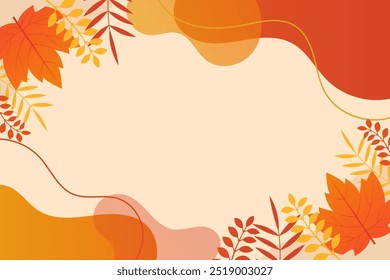 Autumn leaves background abstract background design