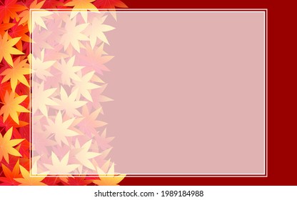 Autumn leaves background and copy space