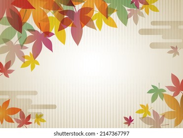 Autumn leaves background frame (wallpaper)