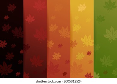 Autumn leaves background Free Vector
