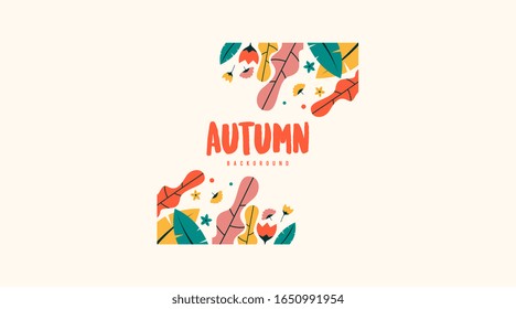 Vektorillustration Herbstblätter Hintergrundgrafik