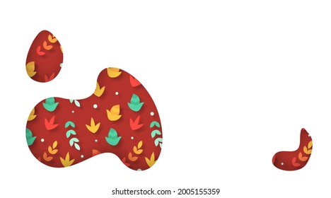 Autumn leaves background illustration vector