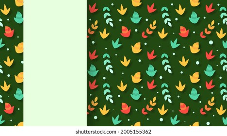 Autumn leaves background illustration vector