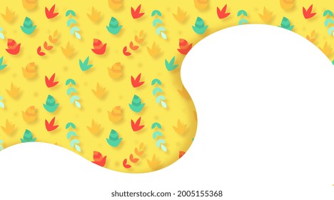Autumn leaves background illustration vector