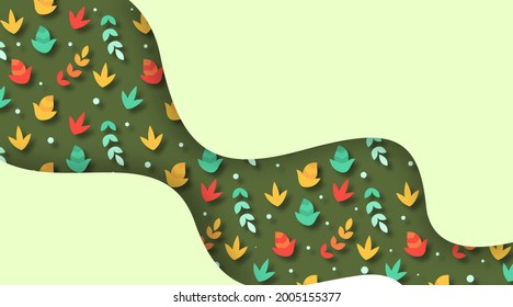 Autumn leaves background illustration vector